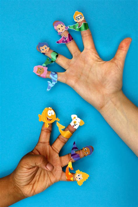 Bubble Guppies Printable Finger Puppets | Nickelodeon Parents