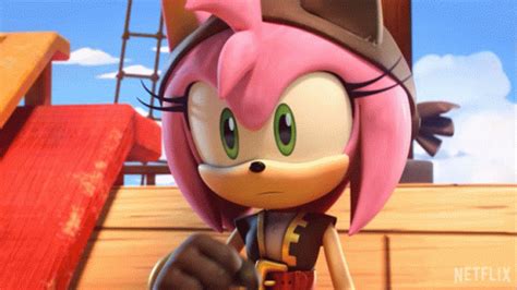 Ahem Amy Rose GIF - Ahem Amy Rose Sonic Prime - Discover & Share GIFs