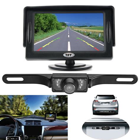 4.3inch tft lcd car rear view monitor with backup camera waterproof ...