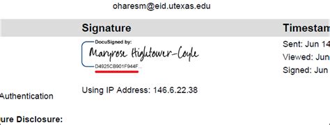 DocuSign Signature Example