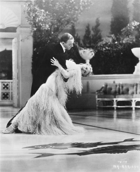 Fred Astaire and Ginger Rogers in a dance scene from the musical comedy ...