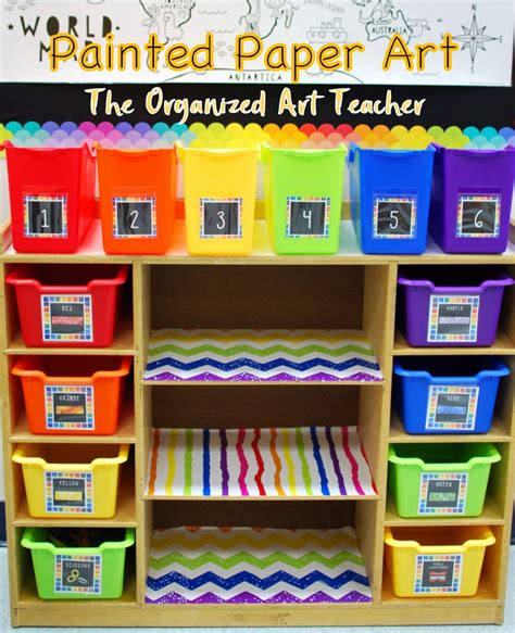 The Organized Art Teacher: Vol 2. Rainbow Art Supply Labels – Painted ...