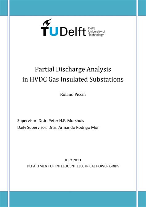 Partial Discharge Analysis in HVDC GIS (Gas Insulated Substations) | EEP