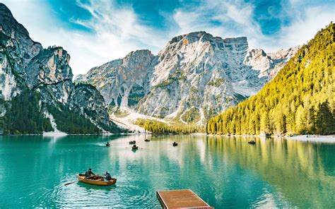 Lago Di Braies Italy Wallpapers - Wallpaper Cave