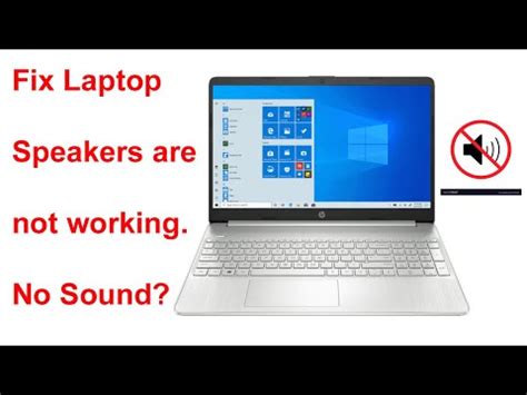 Fix laptop speakers are not working | No Sound Solution - YouTube