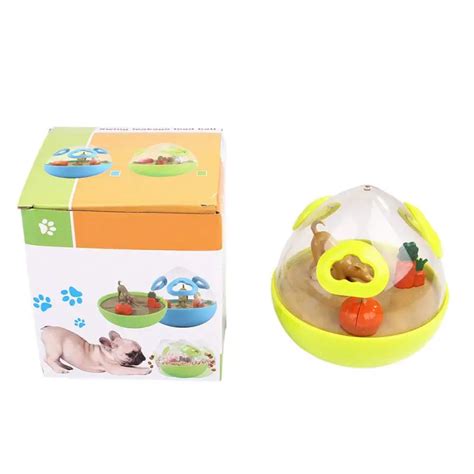 Pet Dogs Ball Toys Feeders Balls Food Dispenser Toy Shaking Pet Training Feeder Interactive ...