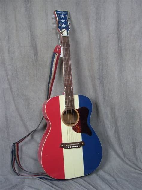 A vintage Buck Owens American guitar owned by musician Ryan Adams ...