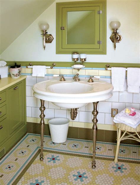 48+ Fancy Encaustic Tiles Ideas - Decortez | Bathroom tile designs, Vintage bathrooms, Patterned ...