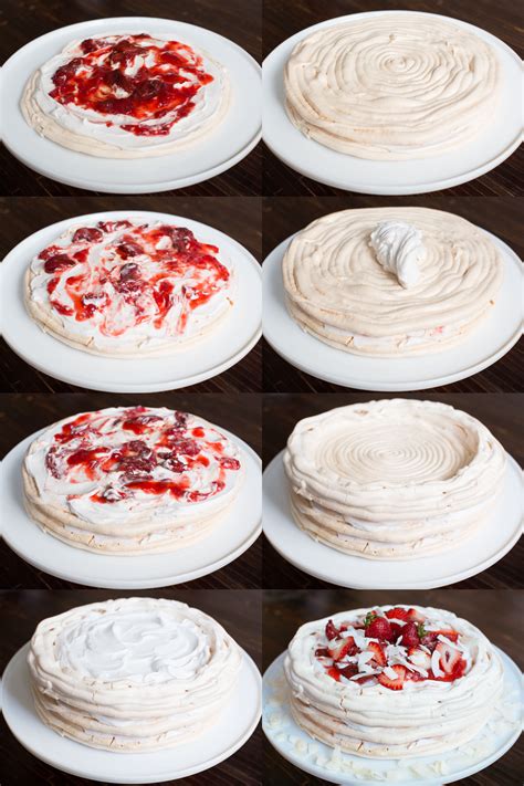 Lick My Spoon | Roasted Strawberry Pavlova Cake with Coconut Cream