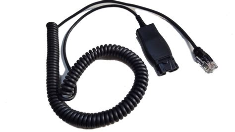 Headset Adapter Cable HIS1 with Plantronics QD for Select Avaya Phones 16081616 9610 9620 9620L ...