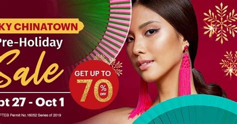 Manila Shopper: Lucky Chinatown Mall Pre-Holiday SALE: Sept-Oct 2019