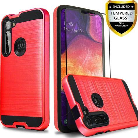 Motorola Moto G Stylus 2020 Phone Case, 2-Piece Style Hybrid Shockproof ...