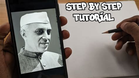 How To Draw Jawaharlal Nehru Childrens Day Special Drawing (Step By ...