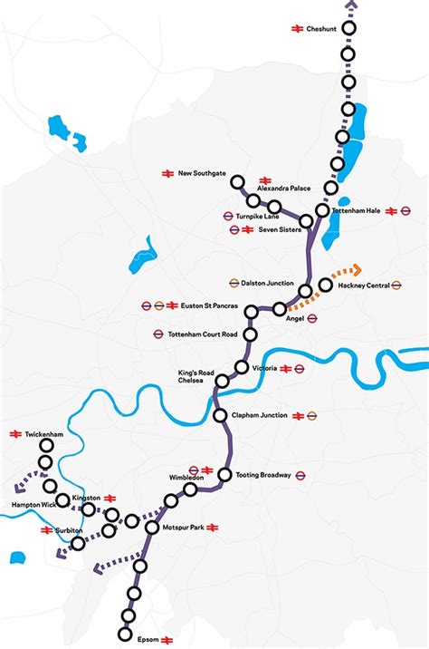 Crossrail 2 Route Map