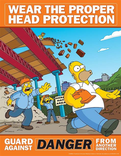 PPE & Work Saftey advice from the Simpsons - Imgur | Carteles de ...