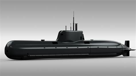 awegeg submarine潜艇模型3D图纸 Solidworks设计 - KerYi