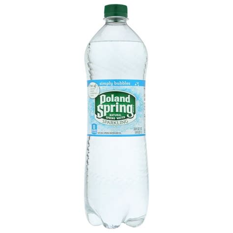 Poland Spring Sparkling Water Original, 33.8 Fl Oz - Walmart.com ...