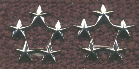 Set of 5-Star General of the Army Insignia