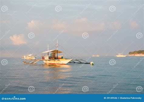 Traditional Filipino Bangka Boat Royalty Free Stock Image - Image: 29149546