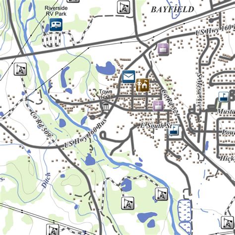 Bayfield, Colorado 7.5 Minute Topographic Map by Apogee Mapping, Inc ...