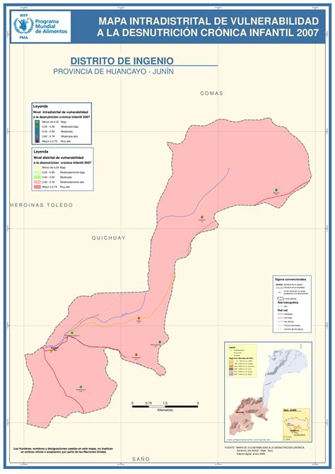 Mapa vulnerabilidad DNC, Ingenio, Huancayo, Junín by World Food ...