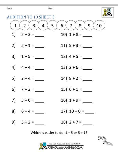 Kindergarten Adding With Pictures Worksheets