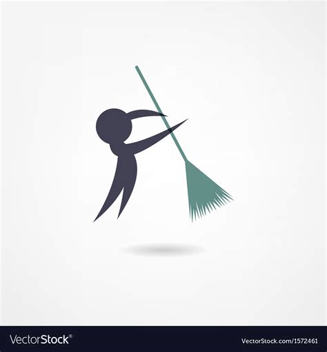 Janitor icon Royalty Free Vector Image - VectorStock