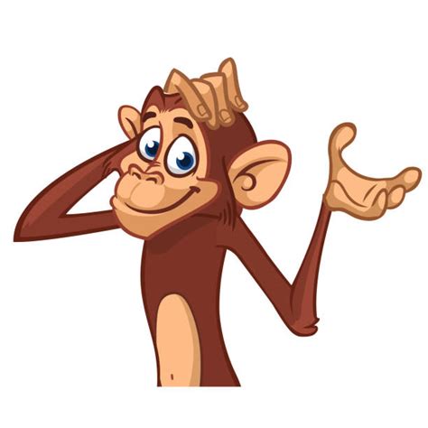 Monkey Scratching Head Background Illustrations, Royalty-Free Vector Graphics & Clip Art - iStock