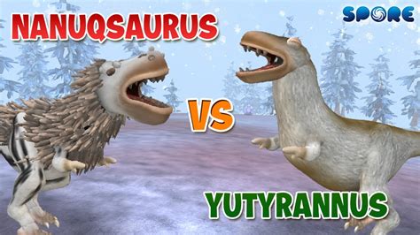 Nanuqsaurus vs Yutyrannus | Tyrannosaur Face-off [S1E2] | SPORE - YouTube