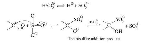 Addition of sodium bisulfite to aldehydes and ketones mechanism - Brainly.in