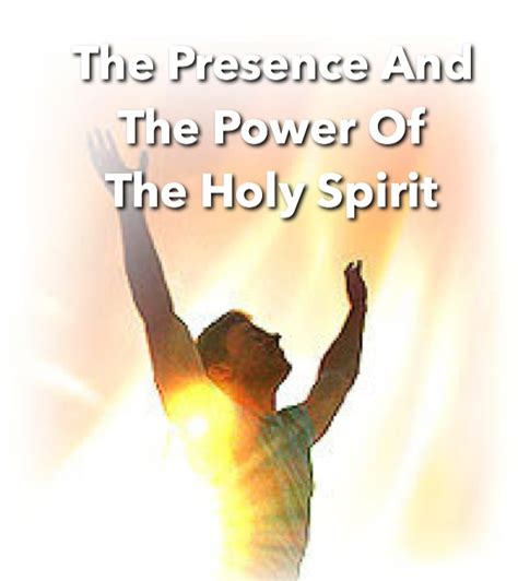 Steve Hutto Blog: The Presence And The Power Of The Holy Spirit (Part 2)