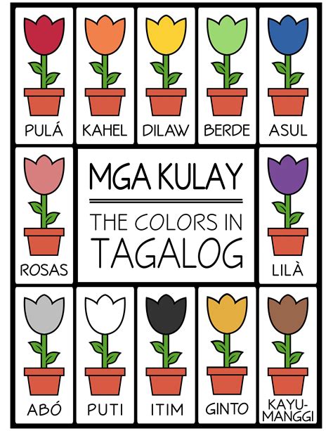 Tagalog Ng Mga Kulay