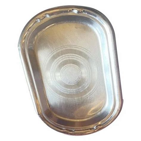 Oval Stainless Steel Serving Tray, For Home, Polished at Rs 295/piece ...