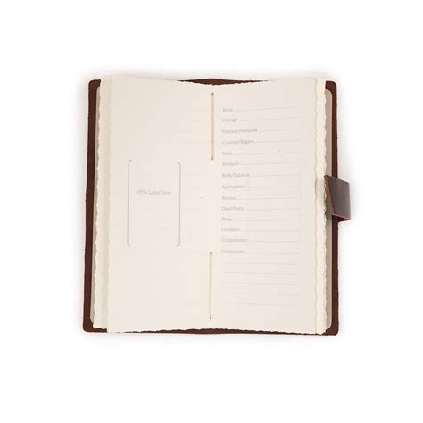 Rustico Leather Journals | Wine Log | Dark Brown – The Artisan's Bench