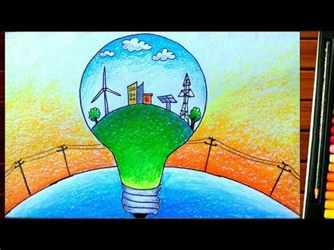 Save energy drawing competition||how to draw save electricity easy||save world - YouTube ...