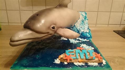 3D dolphin cake - Decorated Cake by vargachrisz - CakesDecor