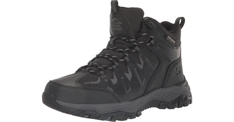 Skechers Usa Rickter-branson Hiking Boot in Black for Men | Lyst