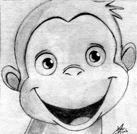 Curious George | Cute easy drawings, Curious george, Monkey drawing