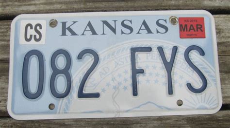 License Plate for SALE Kansas Seal License Plate SHOP Vintage Antique Collectible Rare Old Used ...