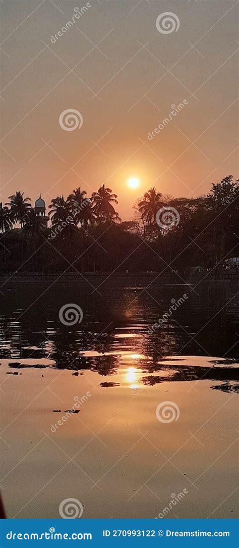 Sunset at Rankala Lake Maharashtra India Stock Photo - Image of rankala ...