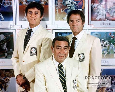 Don Meredith Howard Cosell & Frank Gifford From Abc's - Etsy