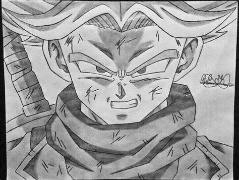 Drawing Future Trunks SSJ Rage | DragonBallZ Amino