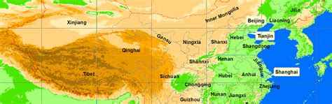 Map Of China Rivers And Mountains