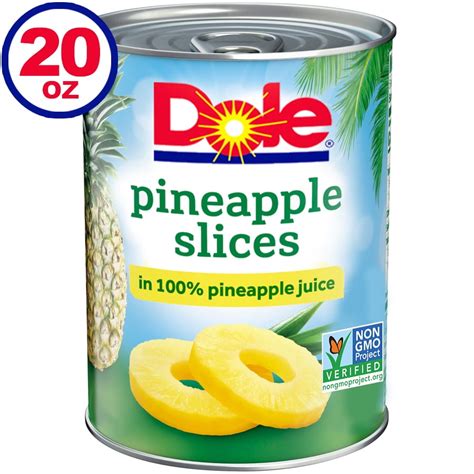 Dole Pineapple Slices in 100% Pineapple Juice, Canned Pineapple, 20 oz – Walmart Inventory ...