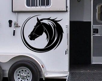 Horse trailer decal | Etsy