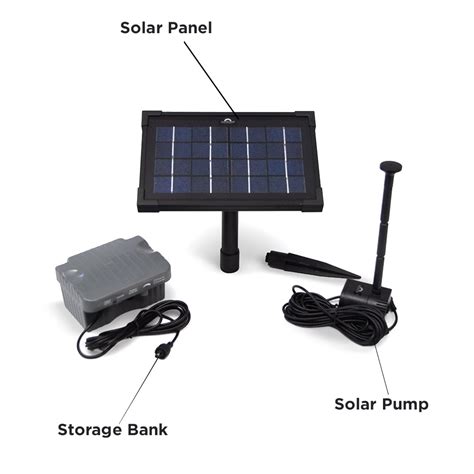 Solar Water Fountain Pump with Battery Backup by Silicon Solar