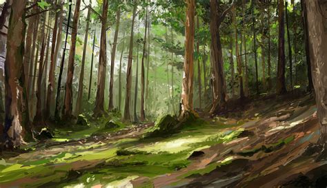 Pine forest - study by MittMac on DeviantArt