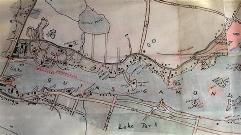 Lake Quinsigamond Map – 1912