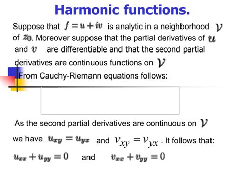 Harmonic functions.