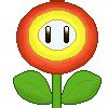 Jan 4 - Mario Fire Flower Pixel by simone-13 on DeviantArt